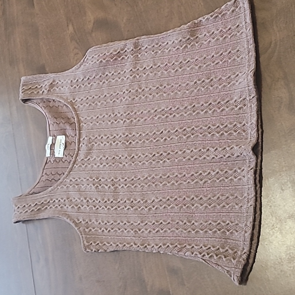 Blu pepper Sleevelesss Top slim fit Stretch Women's Size M Comfy Casual Knit Top